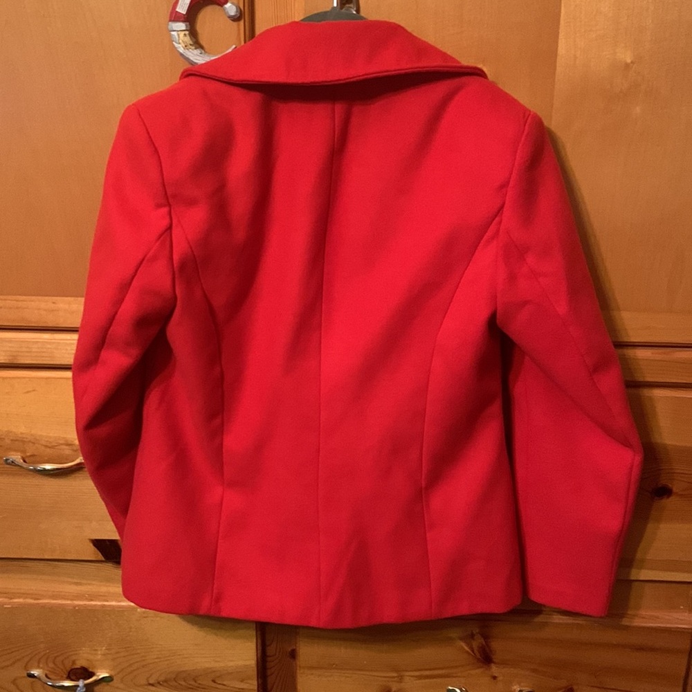 Nwot Sears Red Simply Styled Button Up Jacket Siz… - image 5